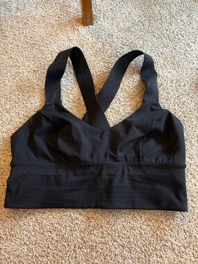 lululemon athletica Black Cross-Back Sport Bralette